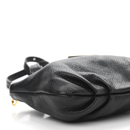 Marc Jacobs Pebbled Calfskin Crossbody Bag Black 9 of 10