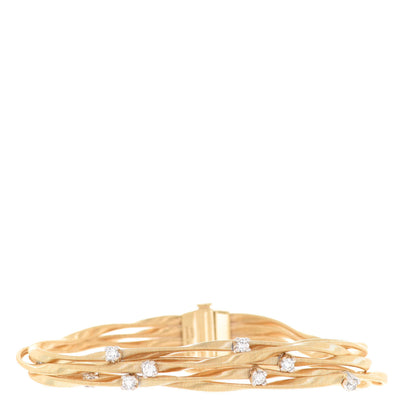 Marco Bicego 18K Yellow Gold Diamond Marrakech Five Strand Bracelet 1 of 4