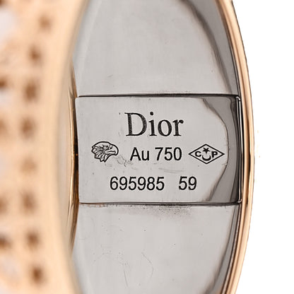 Christian Dior 18K Yellow White Gold My Dior Ring 59 8.75 4 of 5