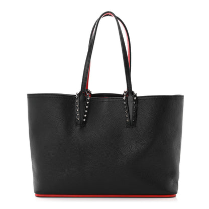 Christian Louboutin Calfskin Empire Spikes Small East West Cabata Tote Black 1 of 11