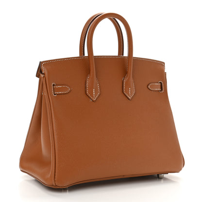 Hermes Epsom Horseshoe Birkin 25 Gold 3 of 14