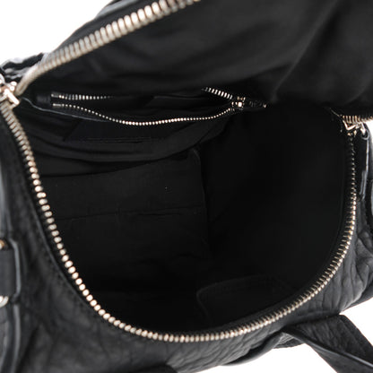 Alexander Wang Pebbled Lambskin Inside Out Rockie Black Clear Resin Hardware 5 of 8