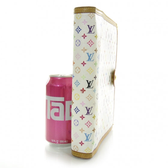 Louis Vuitton Monogram Multicolor Large Ring Agenda w Notepad White 3 of 8