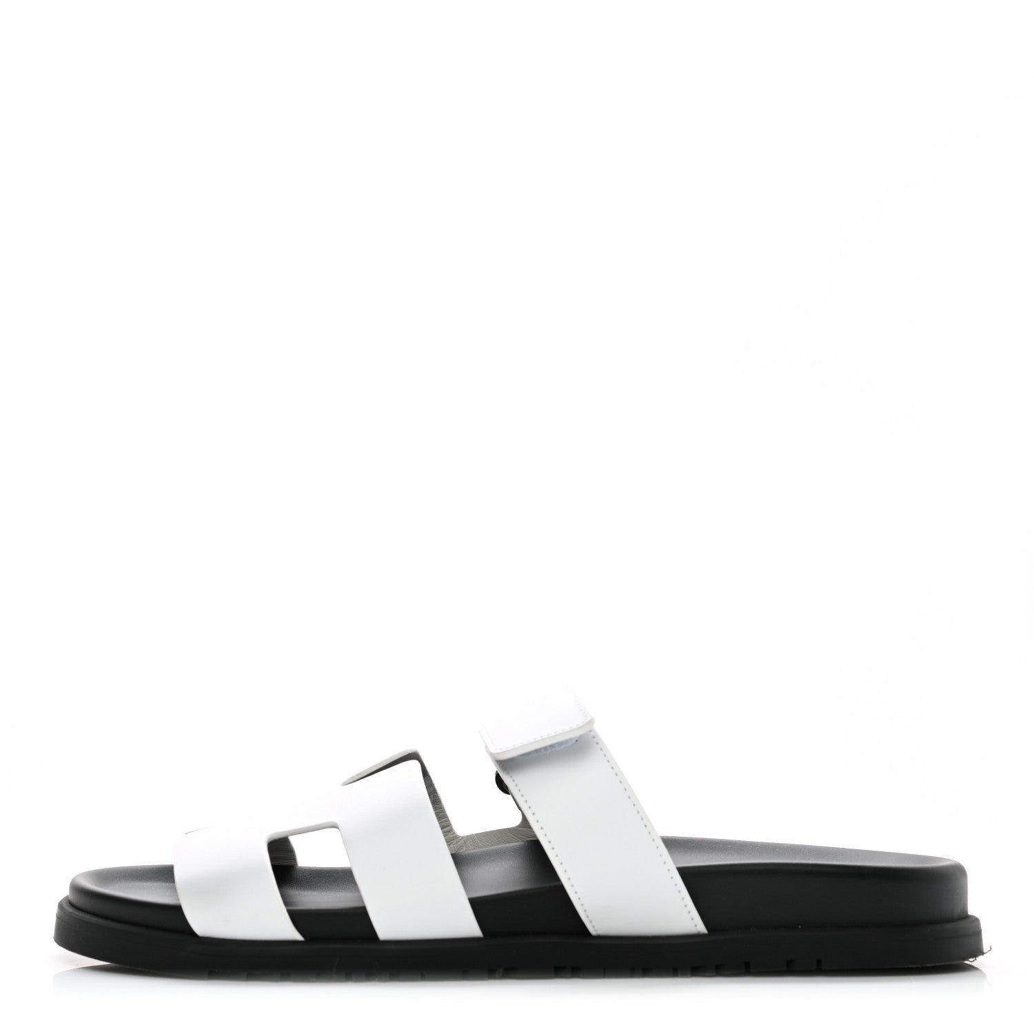 Hermes Calfskin Womens Chypre Sandals 41 White 1 of 9