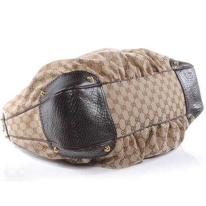 Gucci Monogram Large Jockey Hobo Ebony 4 of 8