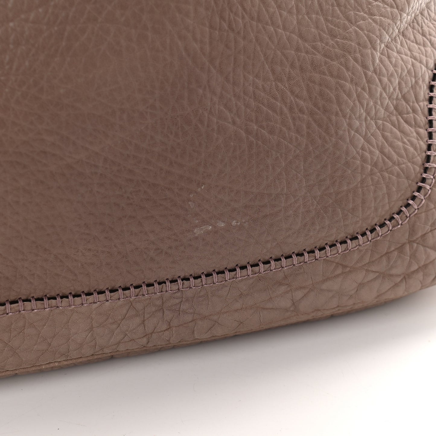Pebbled Calfskin Medium New Jackie Shoulder Bag Grey