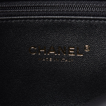 Chanel Calfskin Chevron Stitched Coco Waist Bag Black 5 of 8