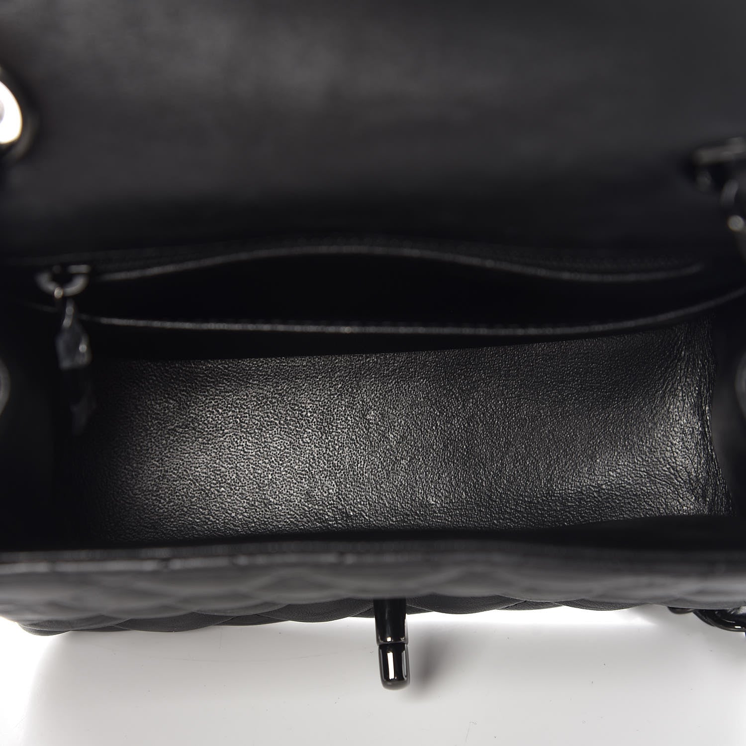 Chanel Crumpled Calfskin Quilted Mini Square Flap So Black 5 of 8