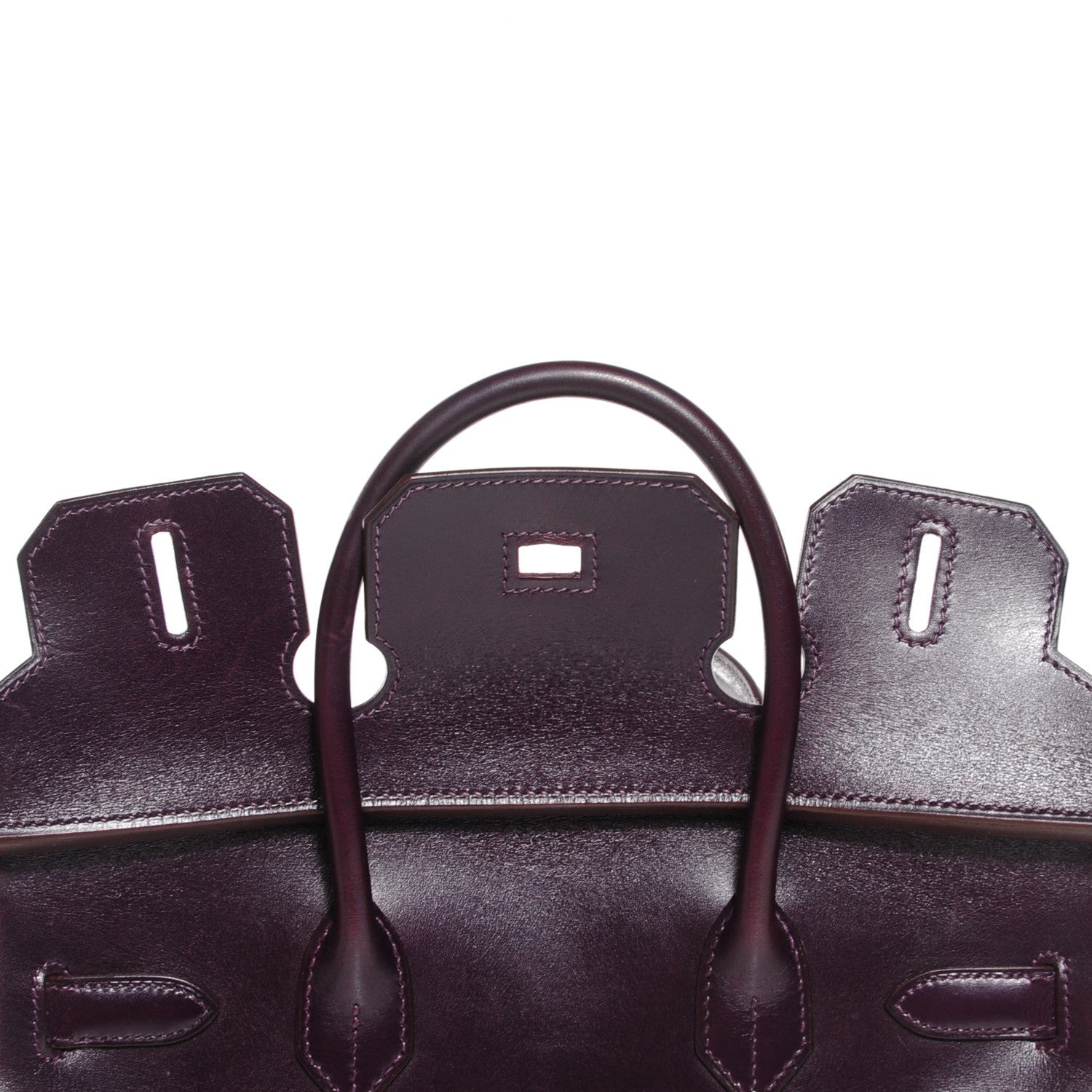 Hermes Box Bi-Color Birkin 30 Raisin Cyclamen 24 of 26
