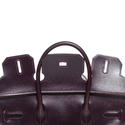 Hermes Box Bi-Color Birkin 30 Raisin Cyclamen 24 of 26