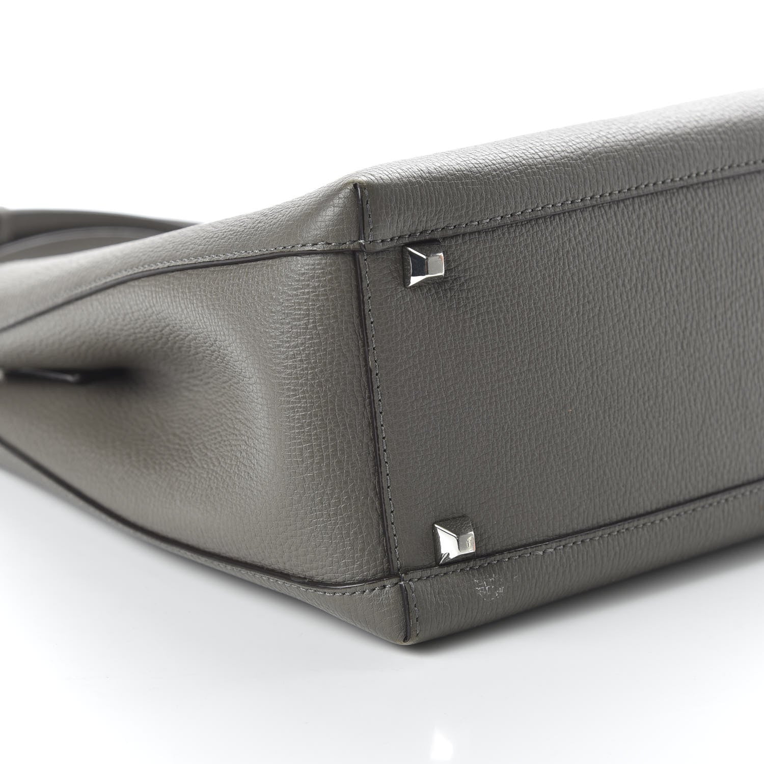 MCM Grained Calfskin Sarah Medium Visetos Hobo Grey 5 of 7