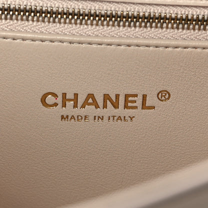 Chanel Lambskin Stitched Coco Luxe Small Flap Beige 5 of 8