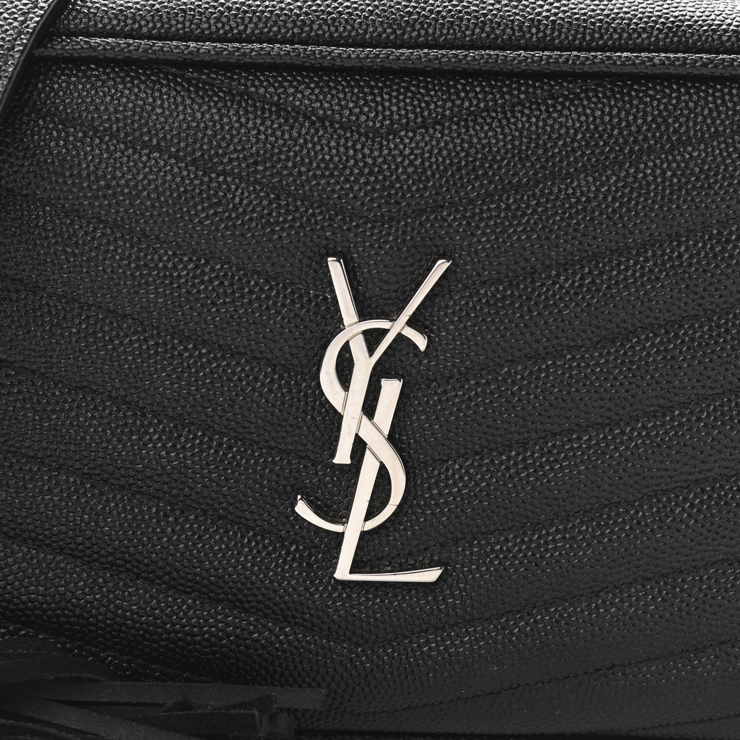 Grain De Poudre Matelasse Monogram Mini Lou Camera Bag Black
