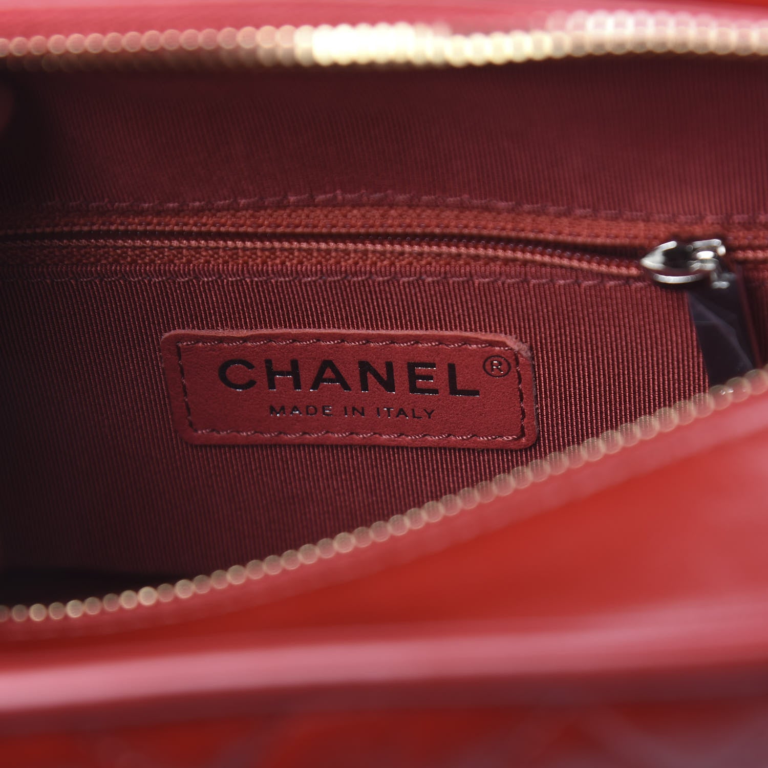 Chanel Aged Calfskin Chevron Quilted Small Gabrielle Hobo Red 5 of 11