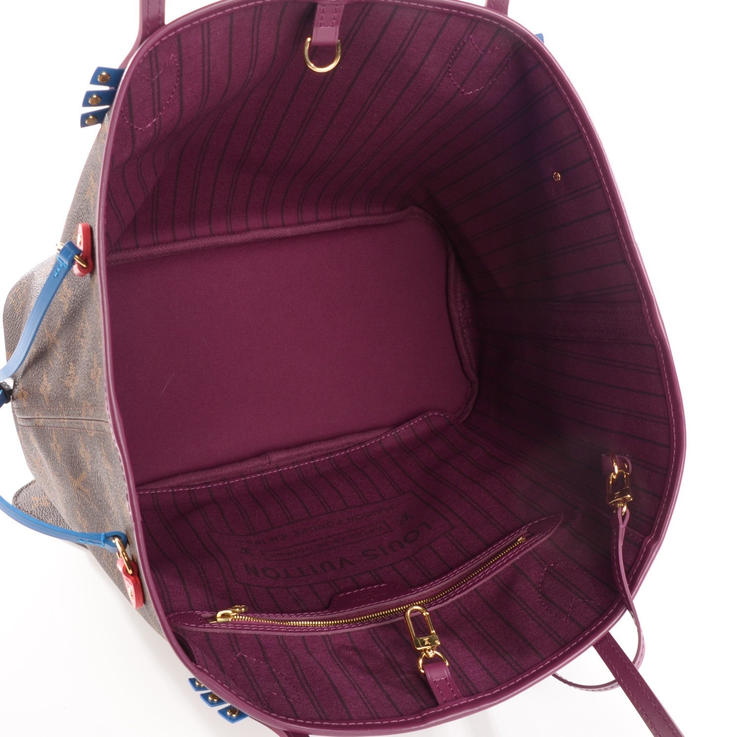 Louis Vuitton Monogram Totem Neverfull MM Magenta 6 of 8