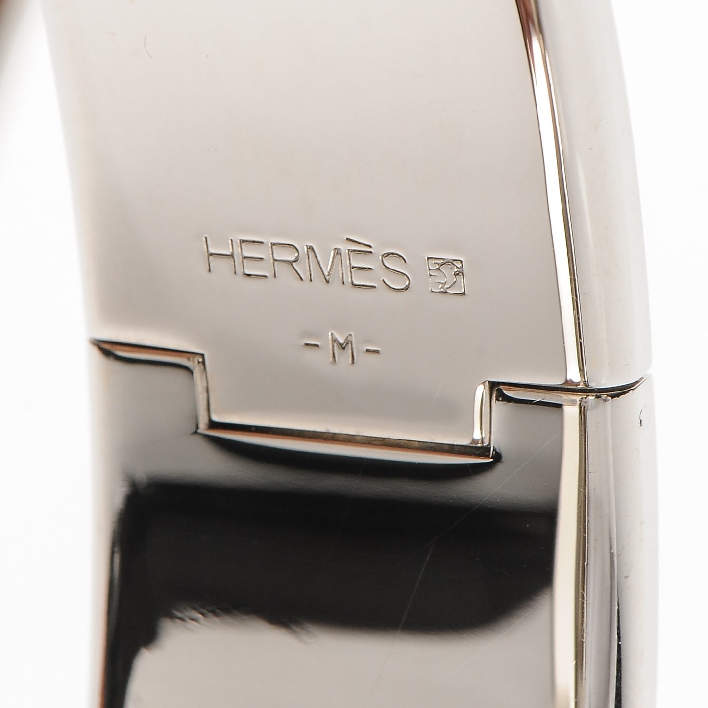 Enamel Wide Clic Clac H Bracelet GM Orange