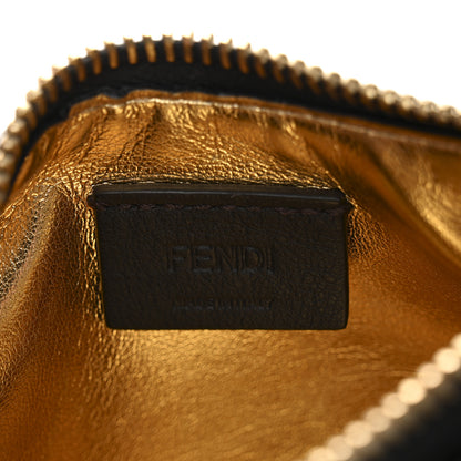 Fendi Vitello Grace Matte Nano Fendigraphy Hobo Charm Black 6 of 11
