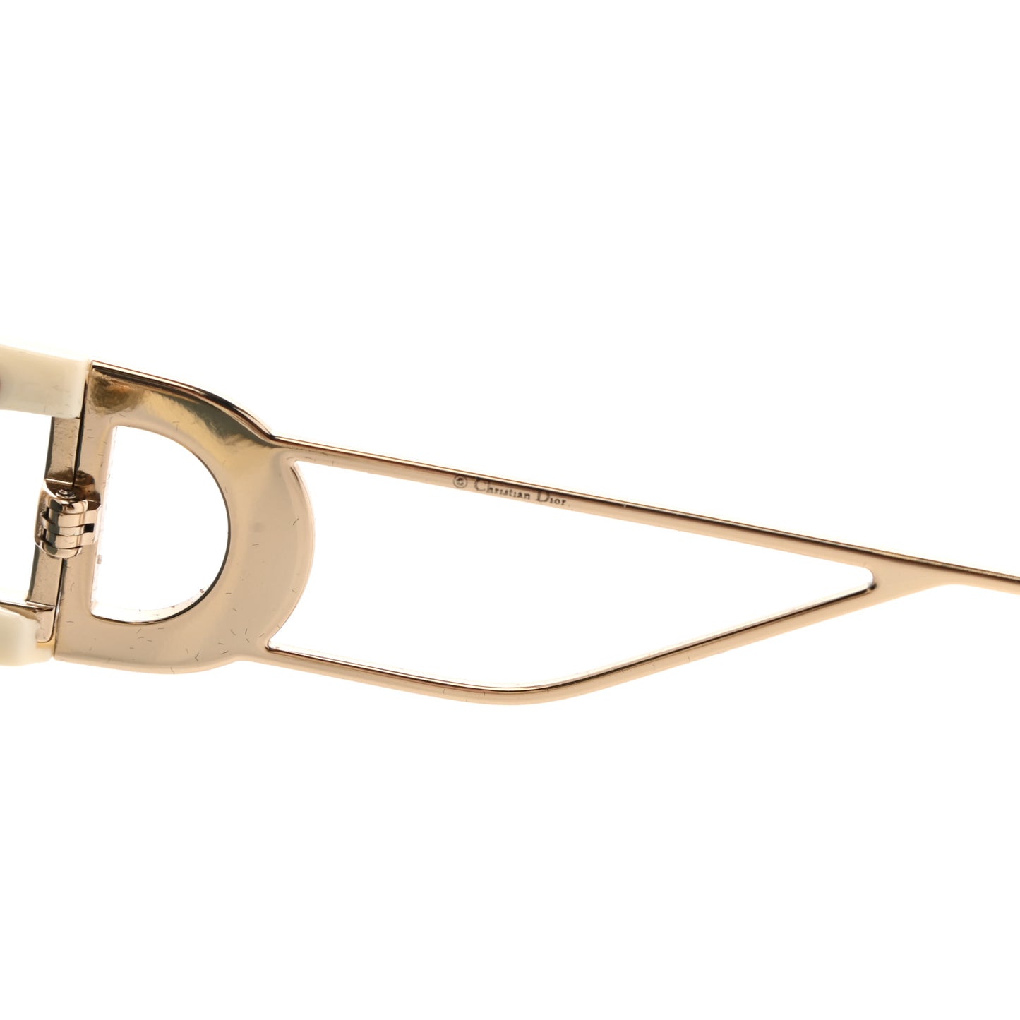 Square 30 Montaigne Sunglasses White