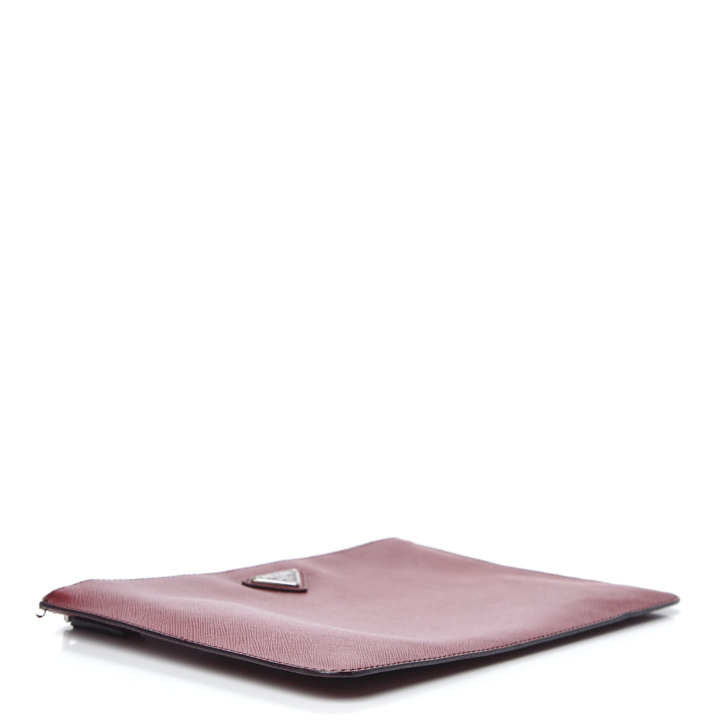 Saffiano Flat Cosmetic Pouch Rubino