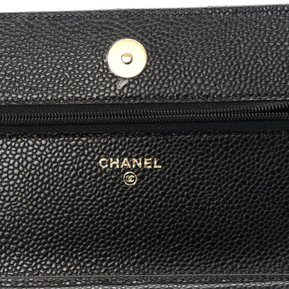 Chanel Caviar Quilted Wallet on Chain WOC Black 6 of 11