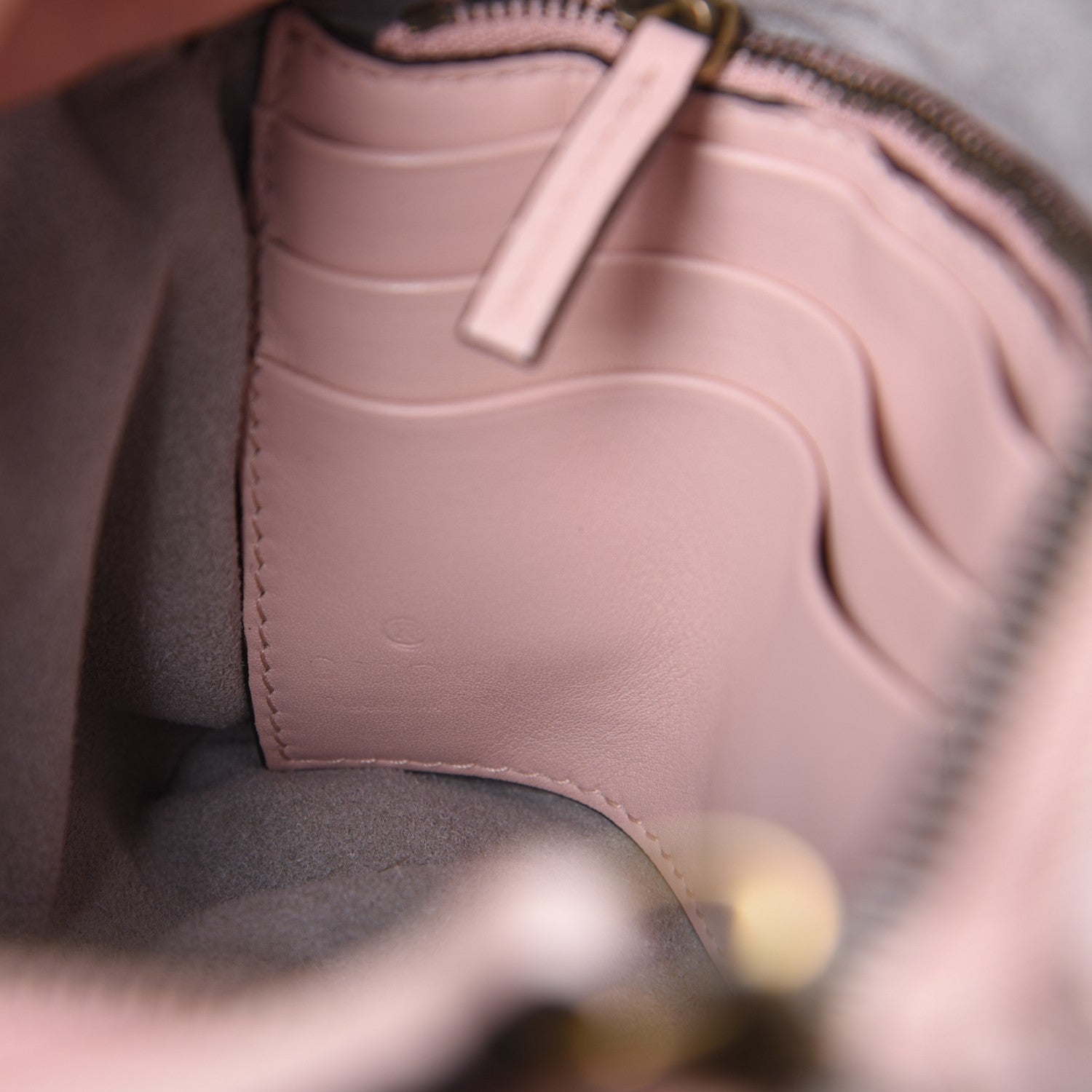 Gucci Calfskin Matelasse Mini GG Marmont Chain Bag Perfect Pink 6 of 8
