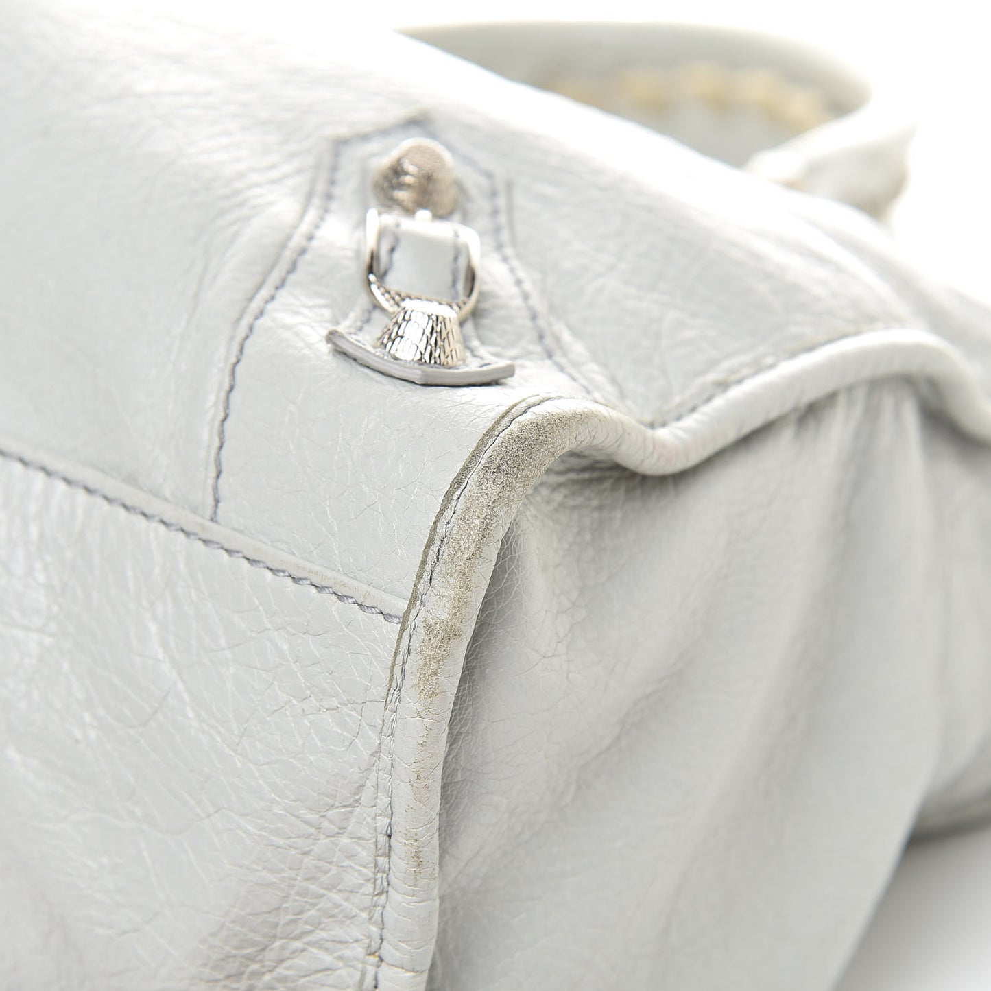 Agneau Giant 12 Silver Hardware City Gris Glace