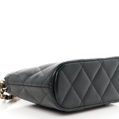 Chanel Caviar Quilted Classic Clutch with Chain Black 9 of 10
