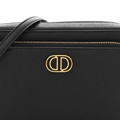 Christian Dior Grained Calfskin Caro Double Pouch Black 9 of 13