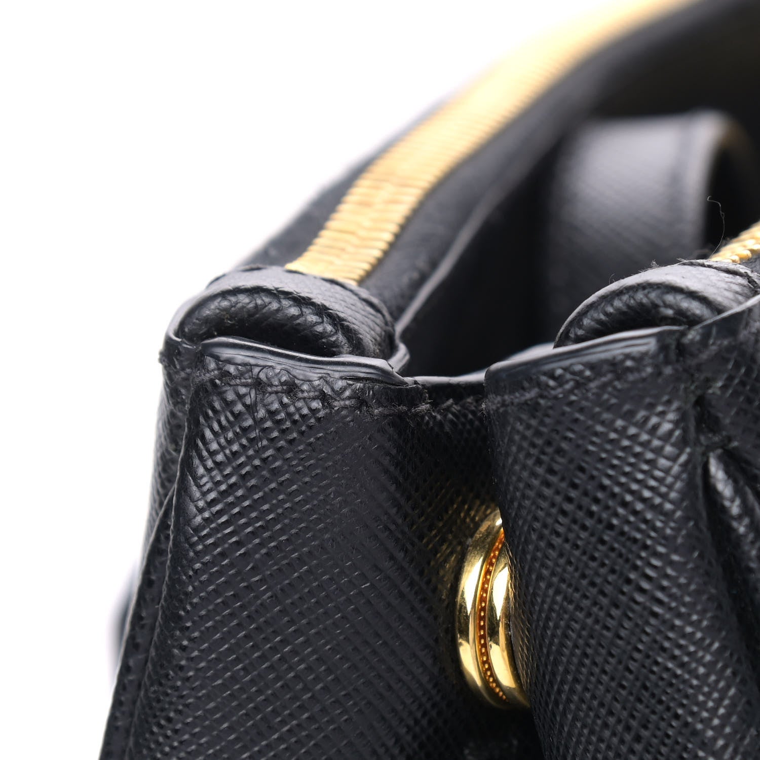 Prada Saffiano Medium Galleria Double Zip Tote Black 9 of 11