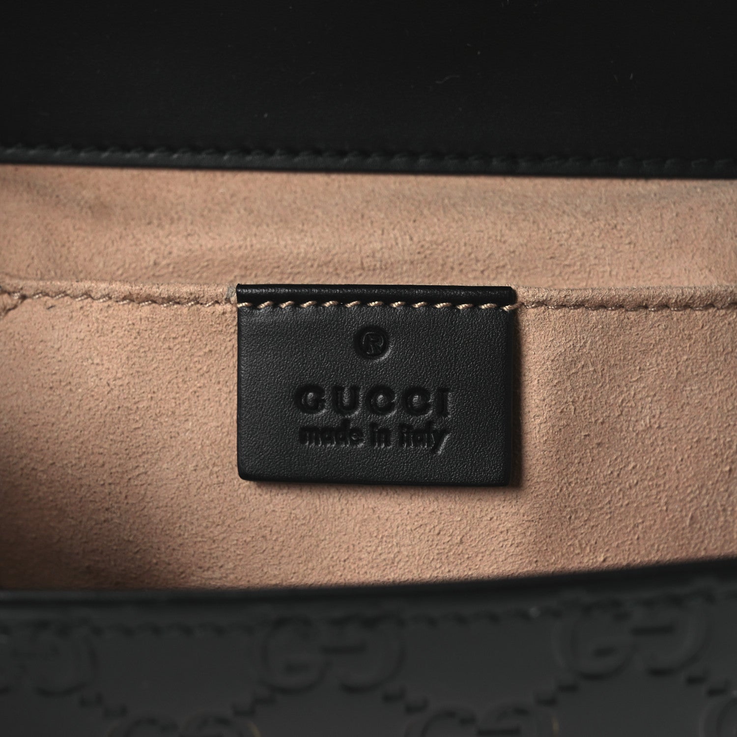 Gucci Guccissima Small Padlock Shoulder Bag Black 6 of 11