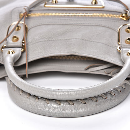 Balenciaga Chevre Gold Metallic Edge Hardware Town Gris Glace 10 of 19