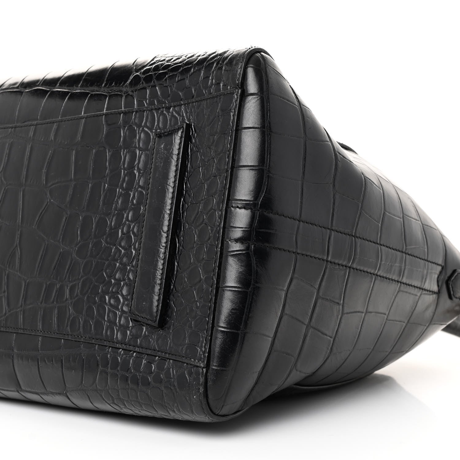 Givenchy Calfskin Crocodile Embossed Large Antigona Black 10 of 15