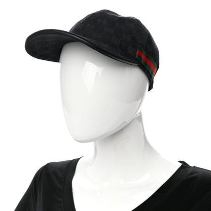 Gucci Monogram Web Baseball Hat S Black 2 of 10