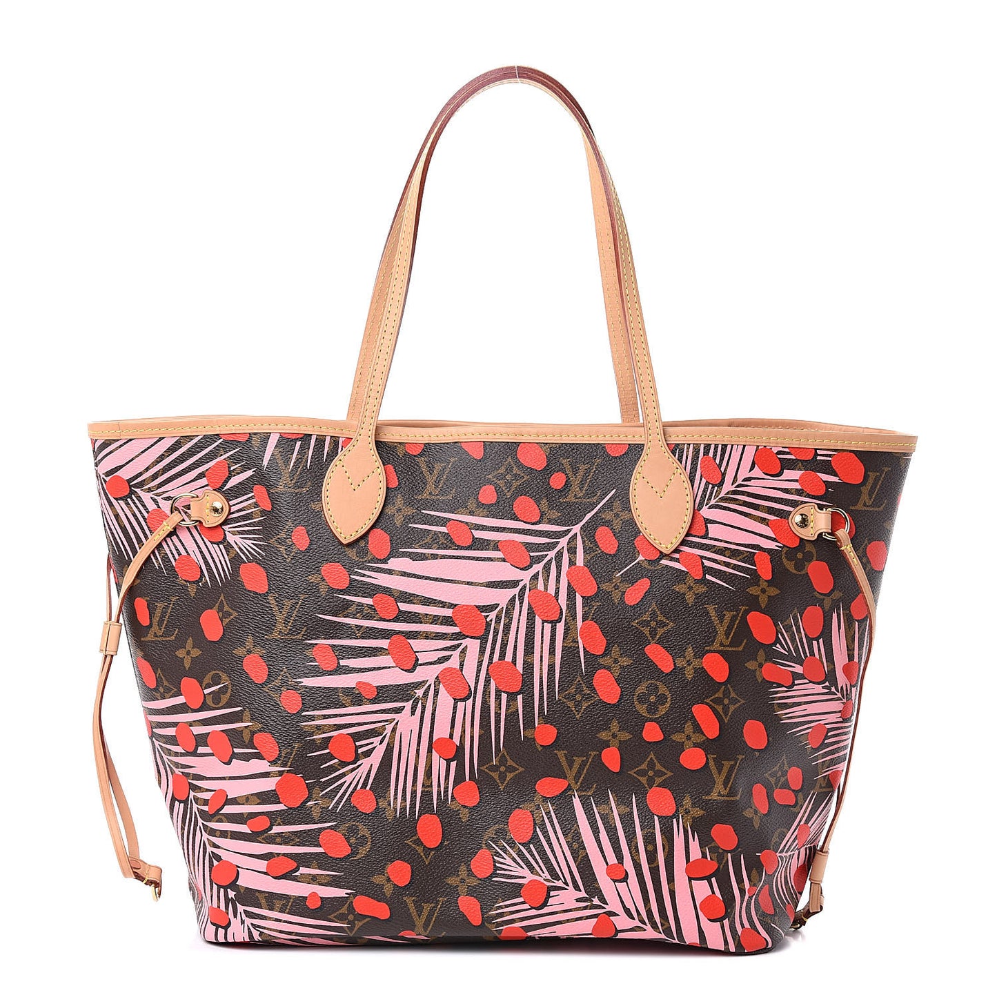 Monogram Jungle Dots Neo Neverfull MM Sugar Pink Poppy
