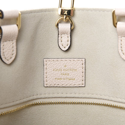Louis Vuitton Empreinte Monogram Giant By The Pool Onthego MM Cream Saffron 9 of 11