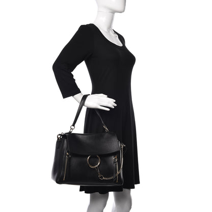 Chloe Calfskin Medium Faye Day Shoulder Bag Black 2 of 10