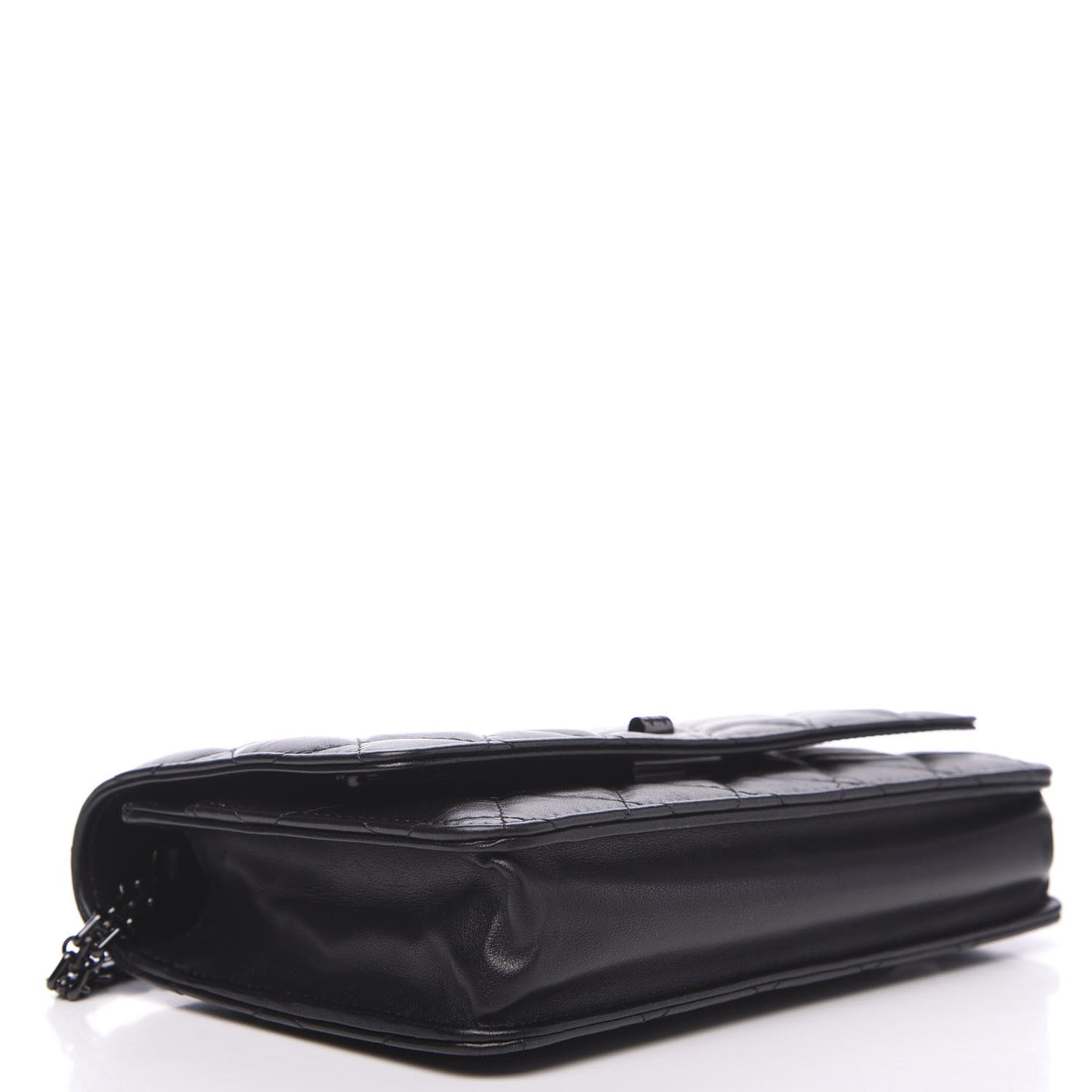 Aged Calfskin Quilted Reissue Wallet On Chain WOC So Black