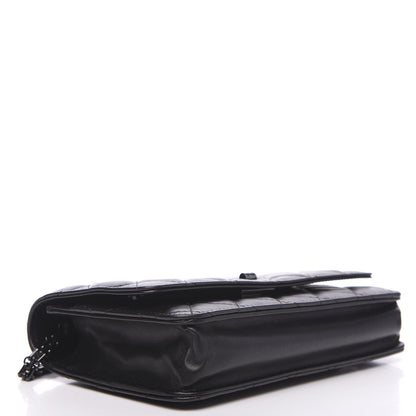 Chanel Aged Calfskin Quilted Reissue Wallet On Chain WOC So Black 3 of 9