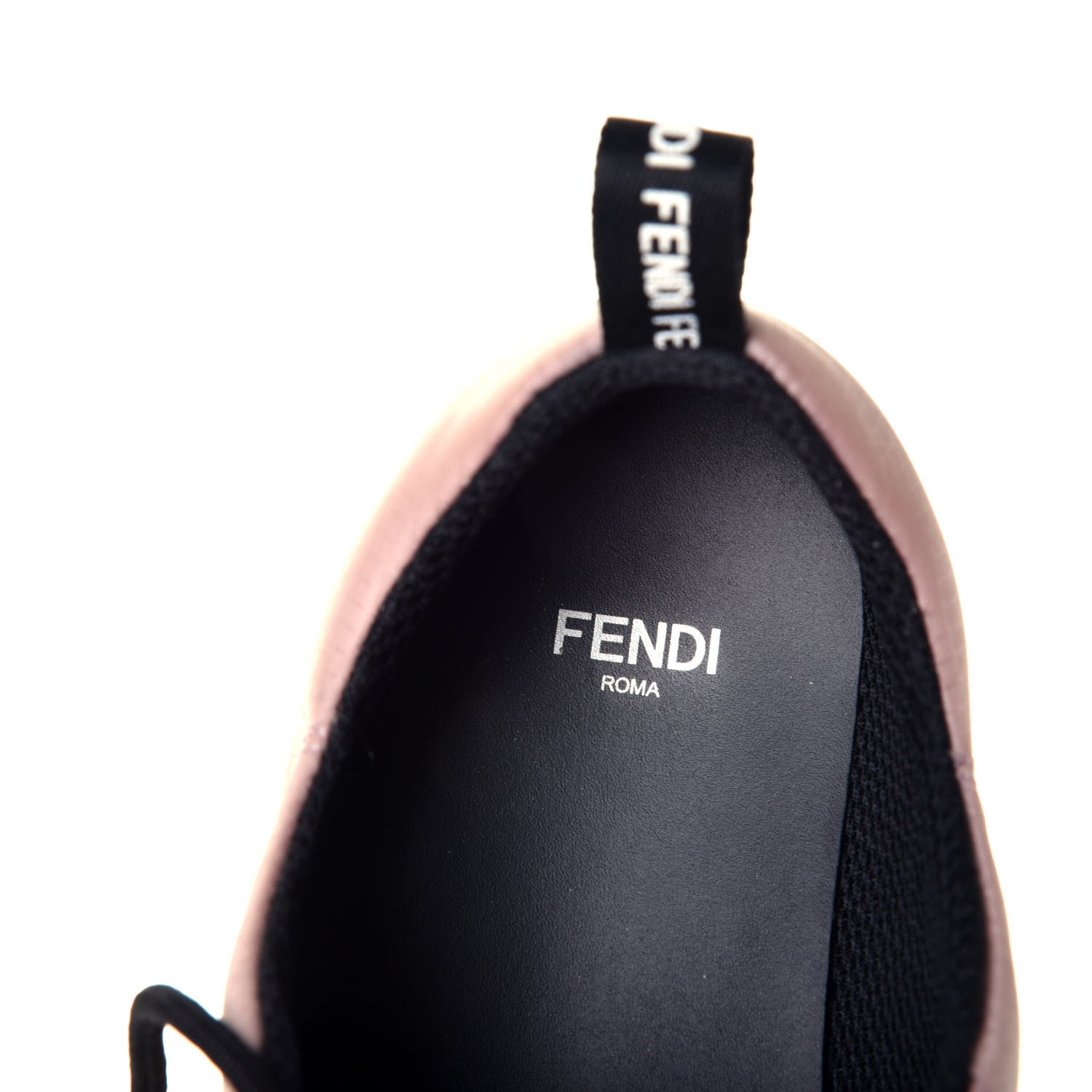 Fendi Nylon FFreedom Sneakers 38 White Rosa 8 of 9