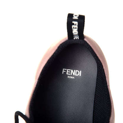 Fendi Nylon FFreedom Sneakers 38 White Rosa 8 of 9