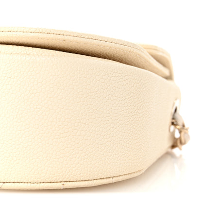 Chanel Grained Calfskin Quilted Medium Cuba Top Handle Flap Ivory 10 of 10