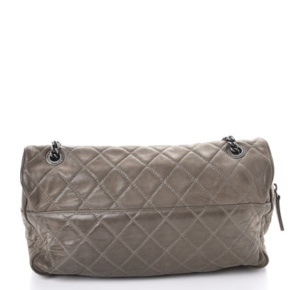 Chanel Iridescent Calfskin Quilted Large Shiva Flap Grey 8 of 13