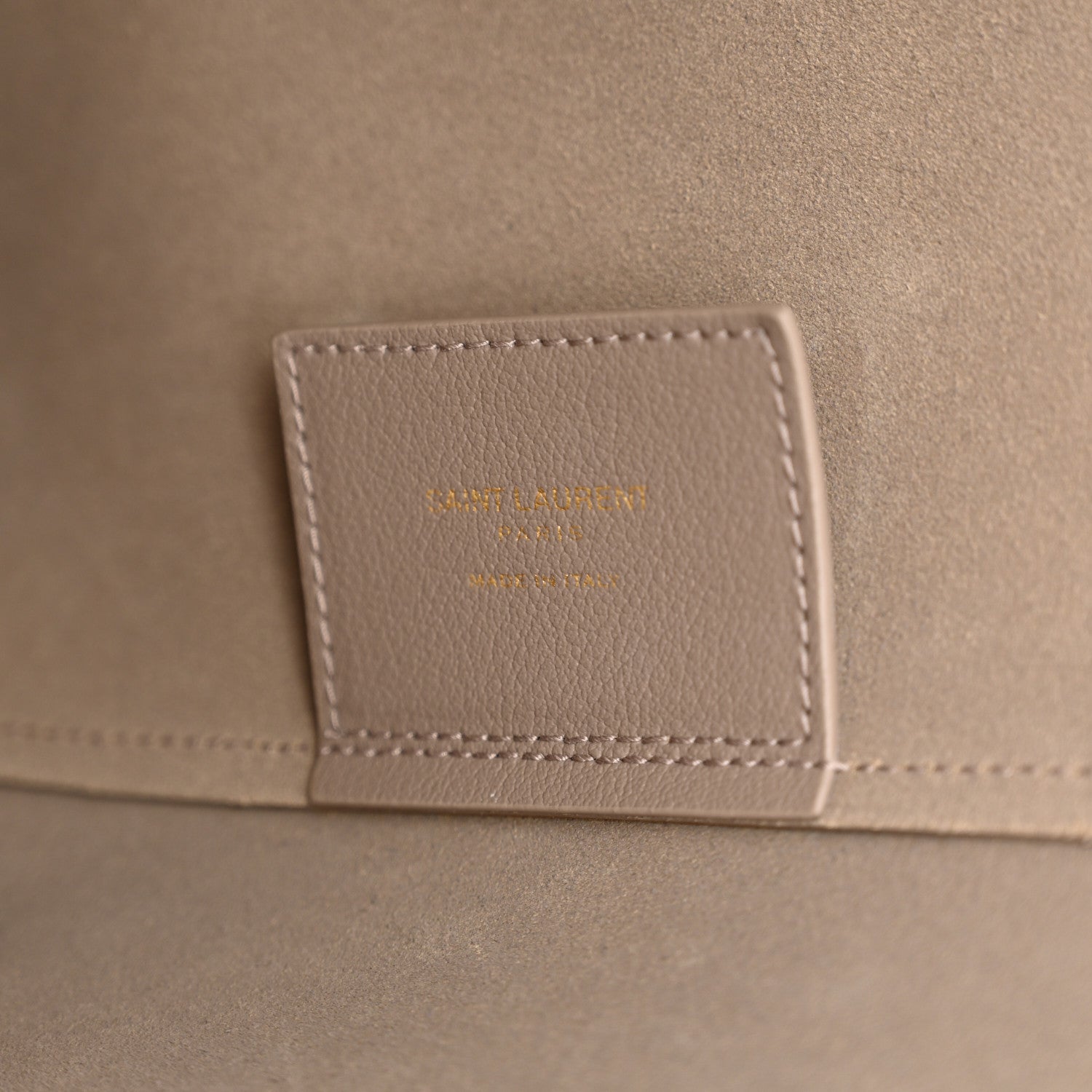Saint Laurent Calfskin Large Shopping Tote Dark Beige 9 of 12