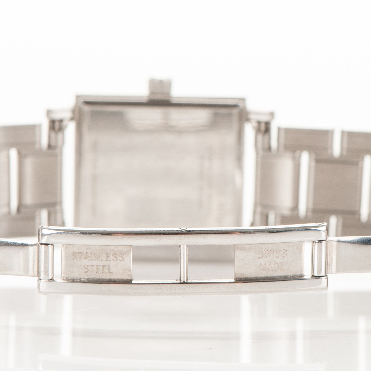 Tiffany Stainless Steel 23mm Atlas Square Quartz Watch Black 6 of 6
