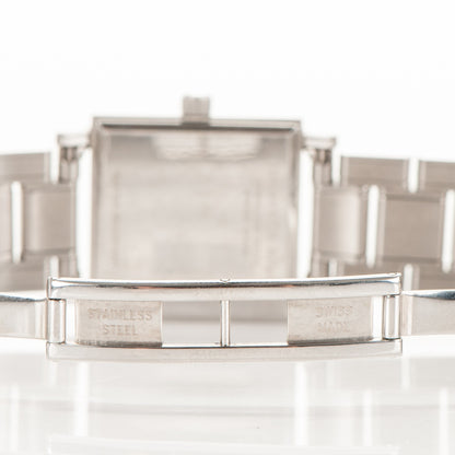 Tiffany Stainless Steel 23mm Atlas Square Quartz Watch Black 6 of 6