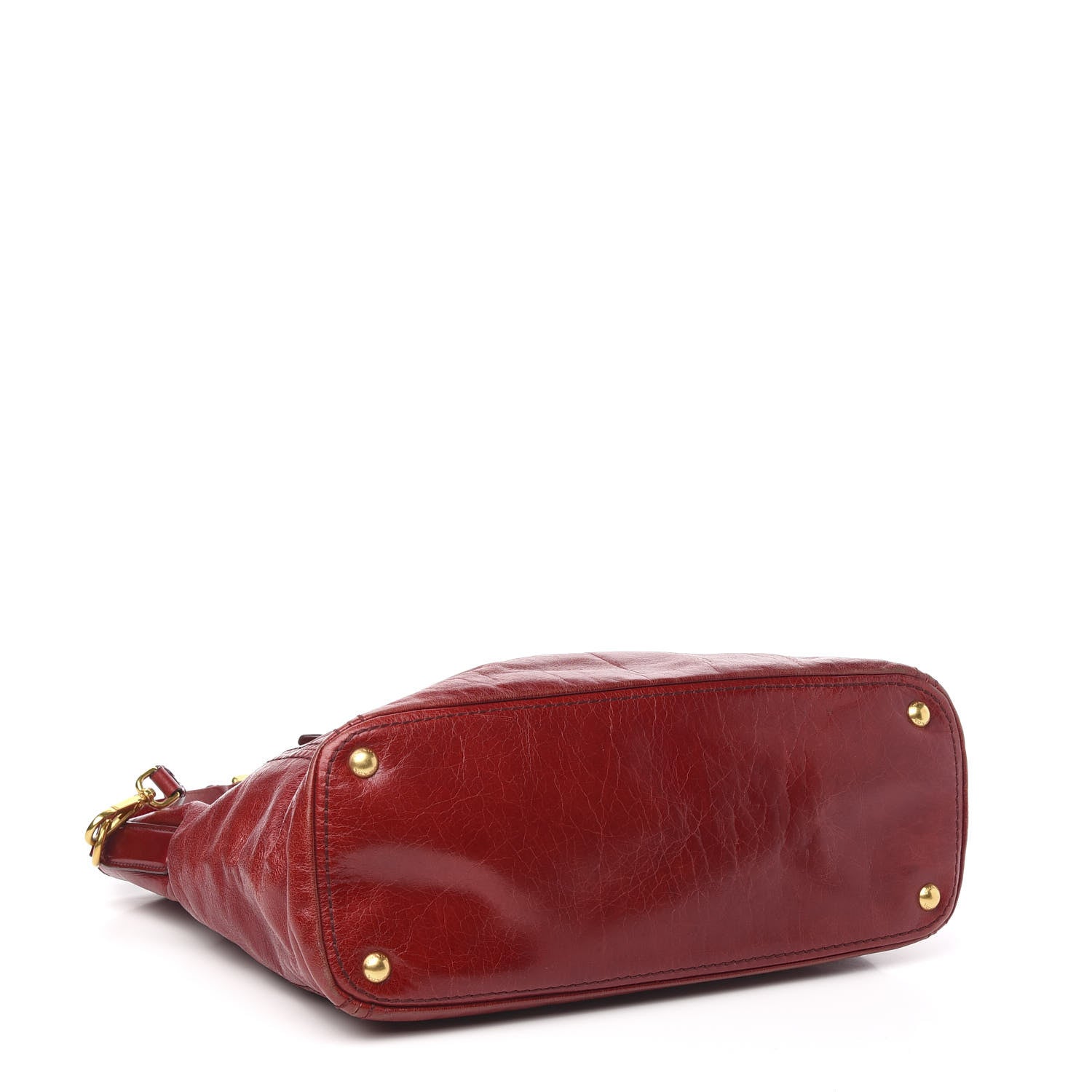 Prada Vitello Shine Tote Rubino 5 of 11
