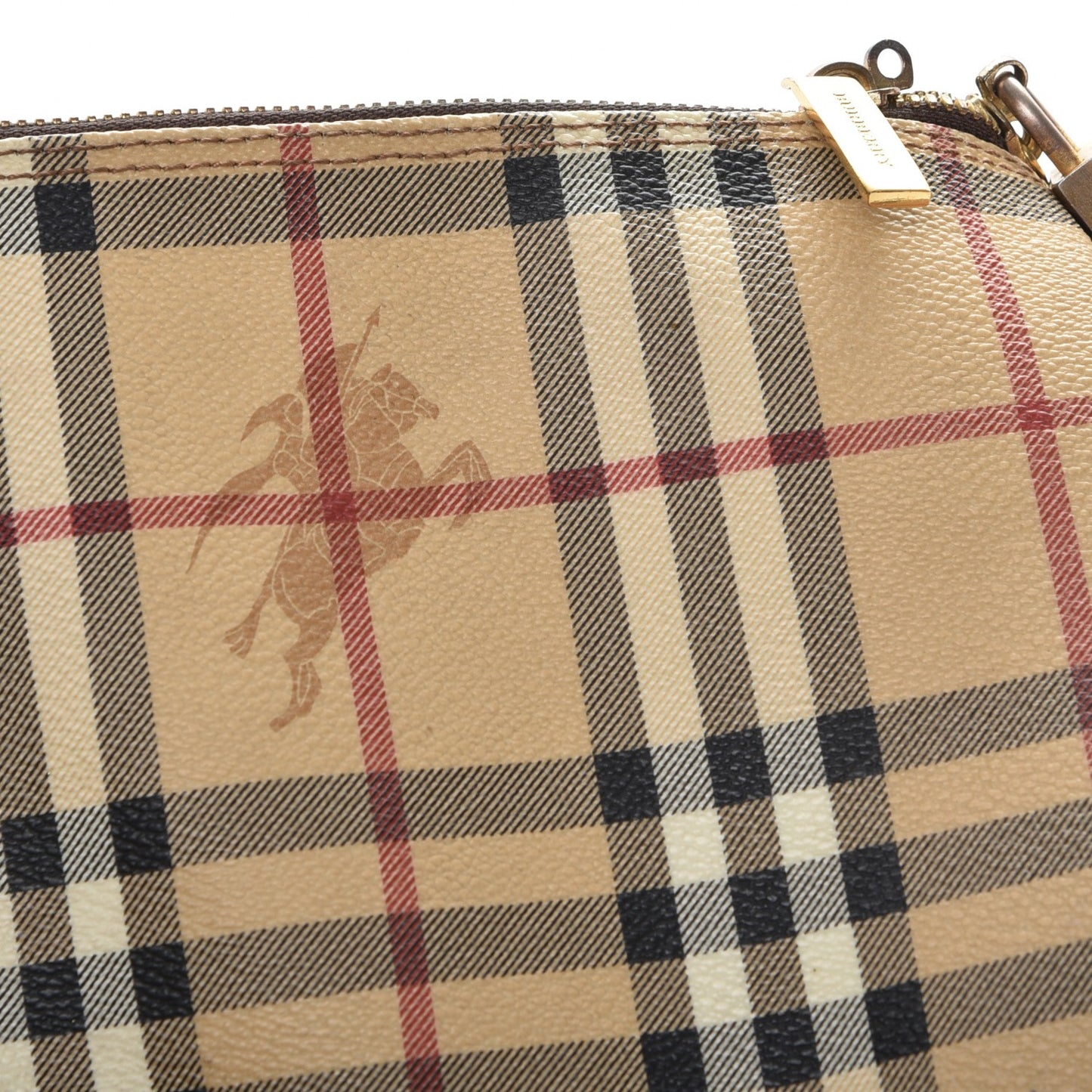 Haymarket Check Duffle Bag Dark Brown