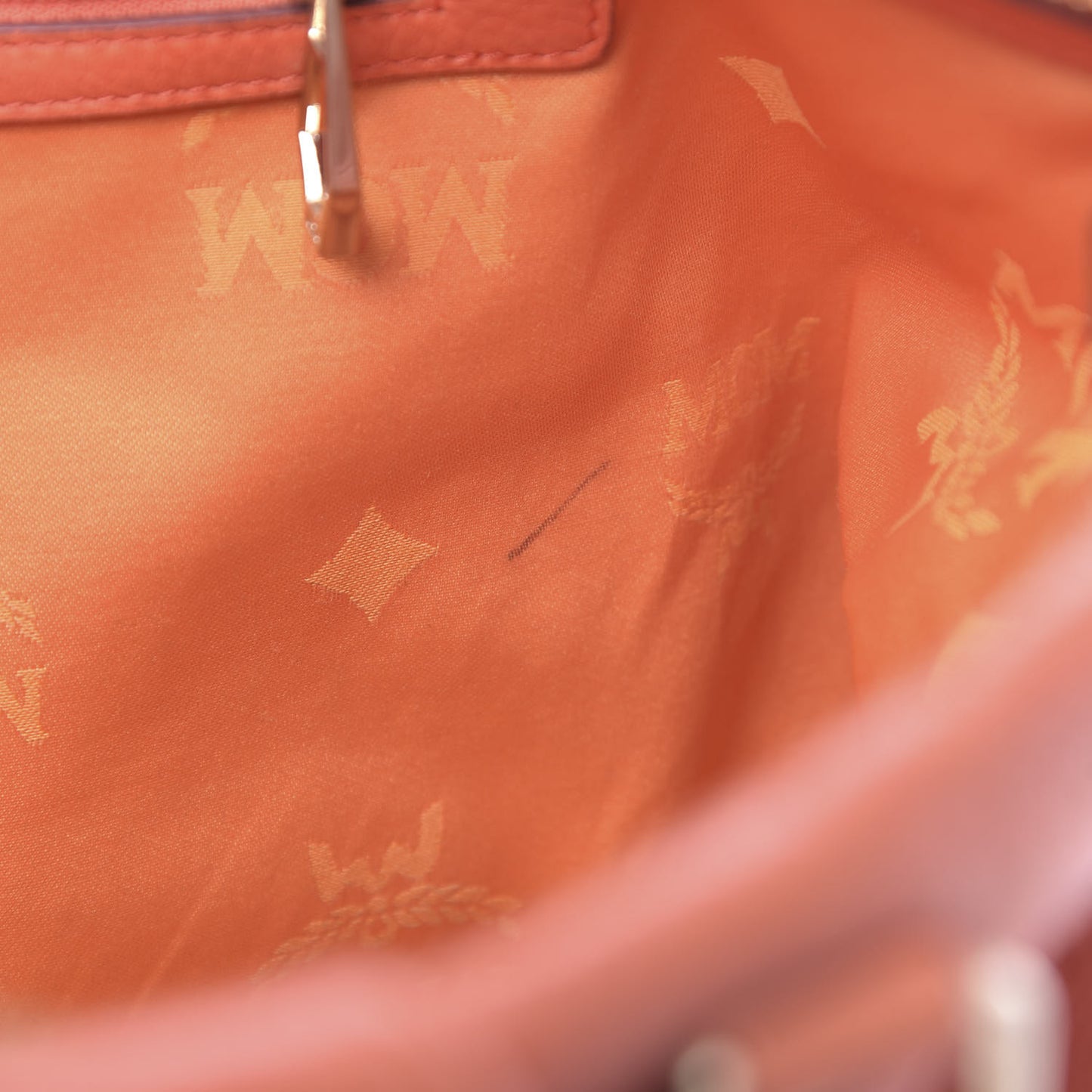 Calfskin Ottomar Monogram Tote Hot Coral