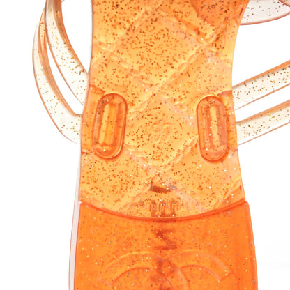 Chanel Jelly Camellia Glitter Thong Sandals 37 Orange 7 of 8