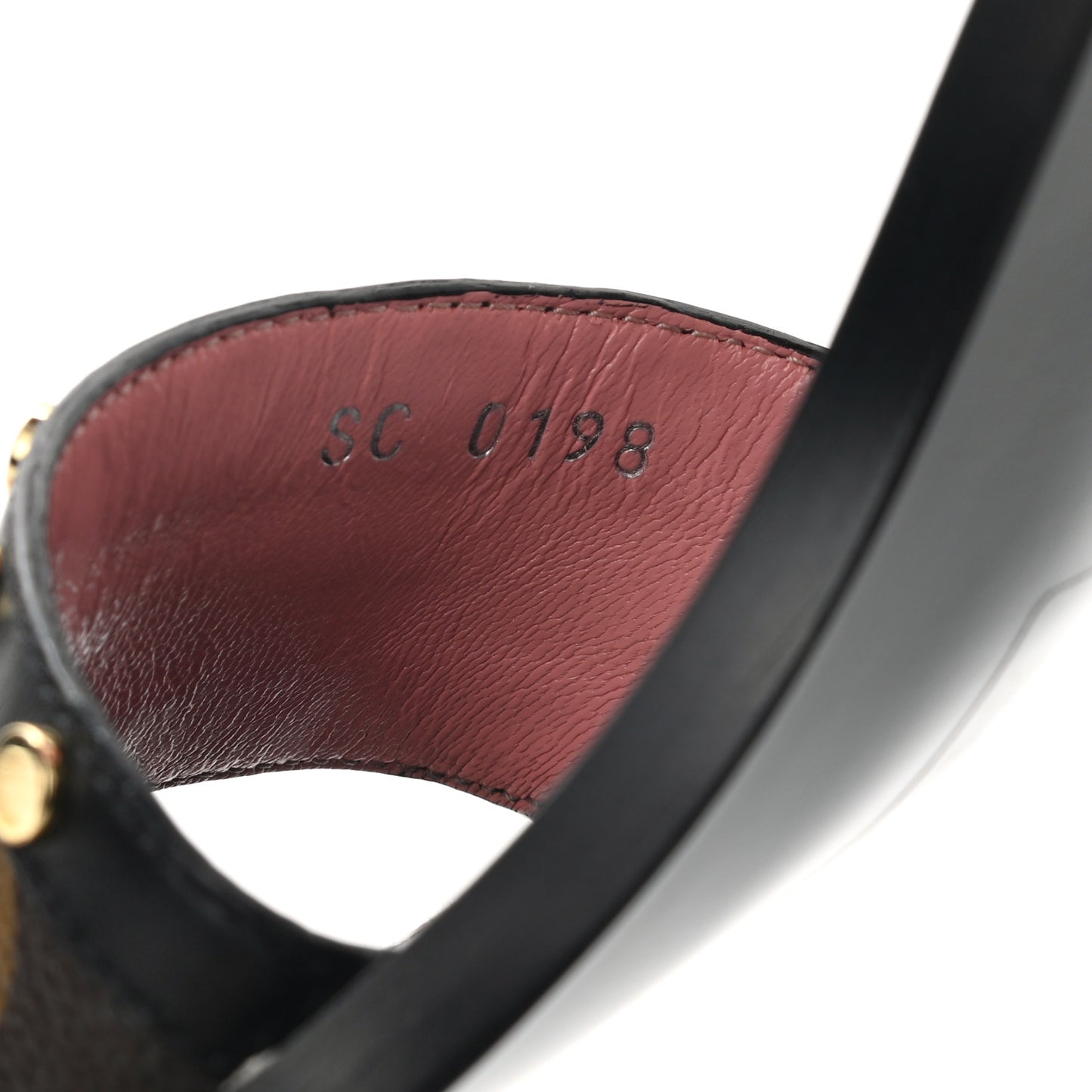 Calfskin Monogram Passenger Sandals 37.5 Black